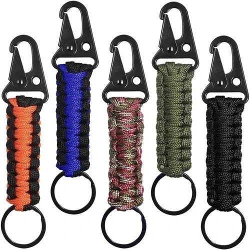 Paracord keyring keychain - paracord,