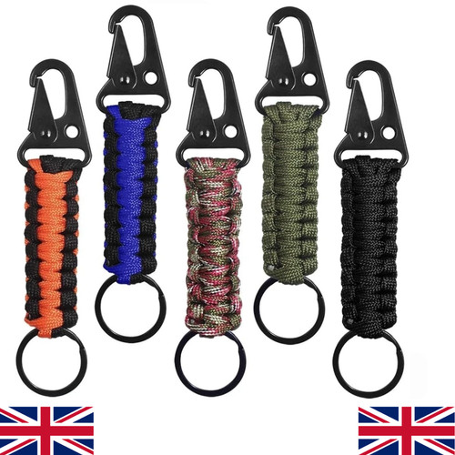 Paracord keyring keychain - paracord,