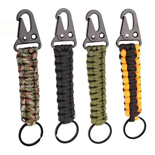 Paracord carabiner keychain - paracord,