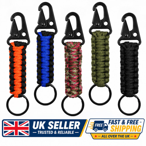 Paracord keyring keychain - paracord,