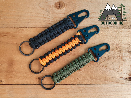 Paracord keychain keyring - paracord,