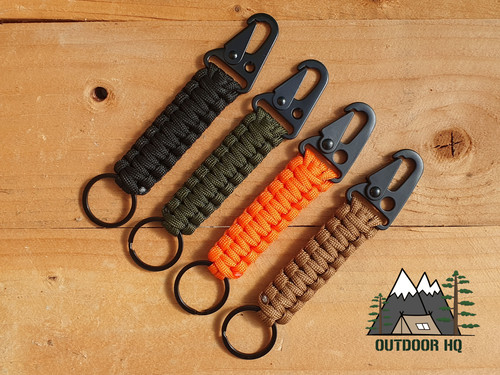 Paracord keychain keyring - keychain,
