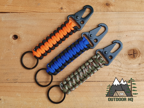 Paracord keychain keyring clip - keychain,