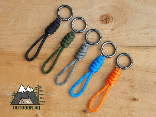 Paracord keychain keyring clip - keychain,