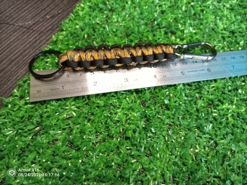 Paracord keyring keychain - paracord,