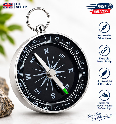 Pocket compass hiking camping - pocket,