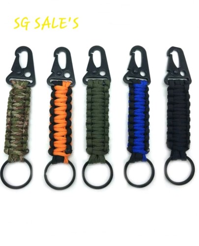Paracord keyring keychain - paracord,