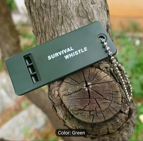 Survival whistle olive green - whistle,,